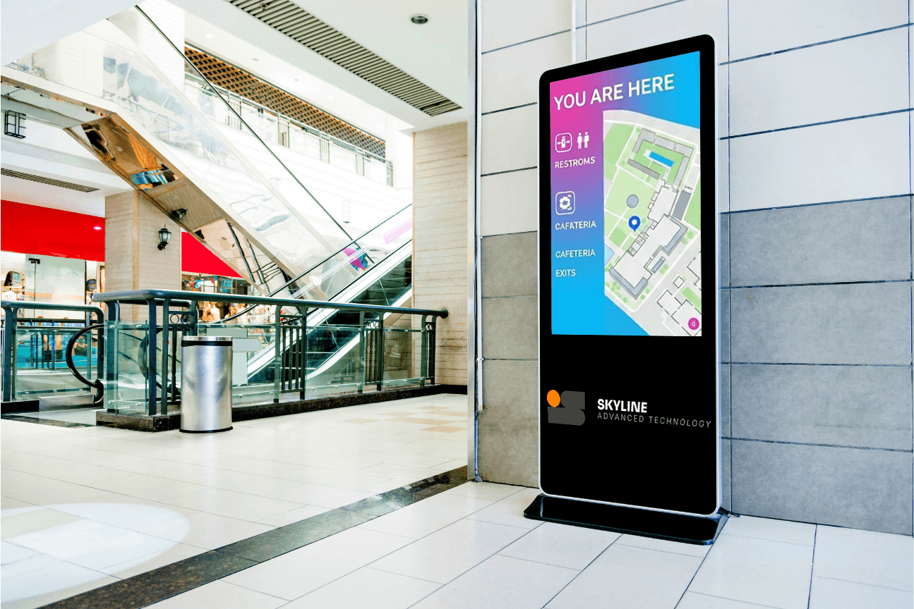 Majaz Tower · Double-Sided Mall Wayfinding Kiosk (SKY-03)